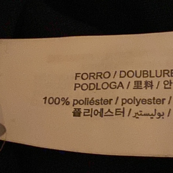 NWT. Zara Black Satin Effect Mini Dress with Rhinestone Appliqués. Size XXL. - Picture 9 of 11